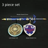 Game Weapon Tears of The Kingdom Link Hero Master Sword KeyChain Final Trial Version Weapon Model Metal Sword Gifts Toys for Boy 6
