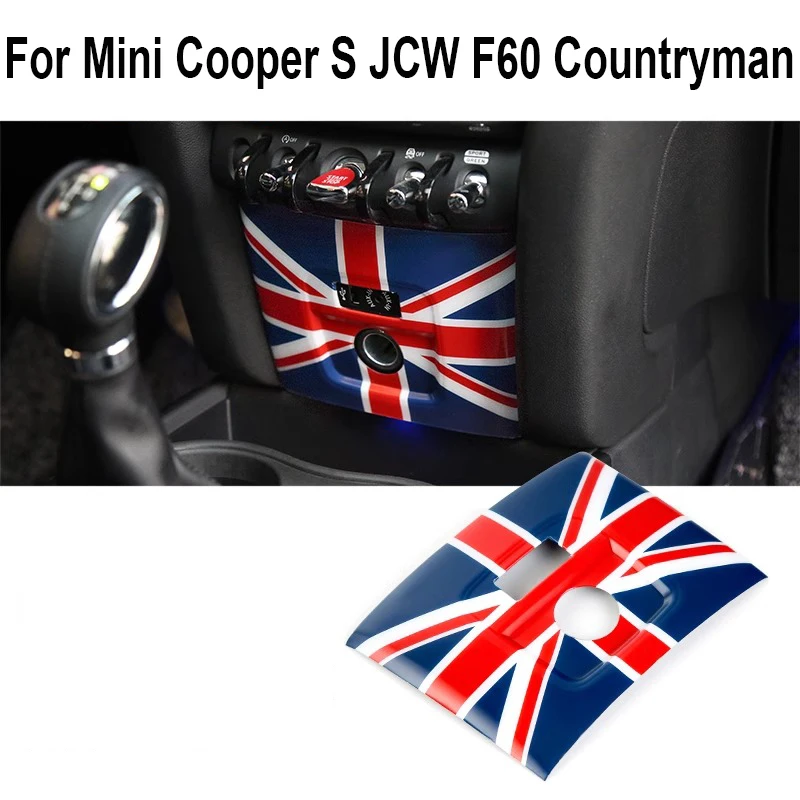 

Автомобильный прикуриватель с разъемом Union Jack, USB, AUX панель, отделка панели, наклейка для Mini Cooper S, JCW, F60, отечественный человек, автомобильные аксессуары для интерьера