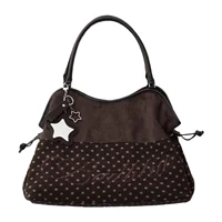 Women Leopard Print Underarm Shoulder Bag One Shoulder Armpit Bag for School Work Daily Use