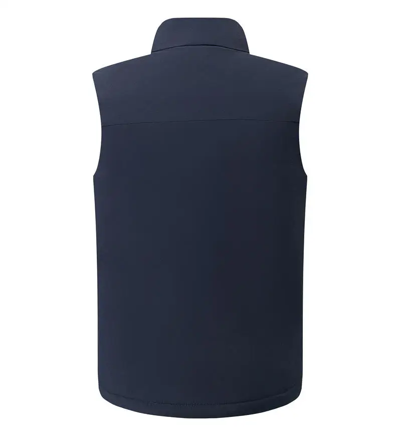 Customized Logo Waterproof Down Warmth Winter Ultra Light Sleeveless Jackets Coats Portable Casual Waistcoat Bodywarmers LS-K55 6