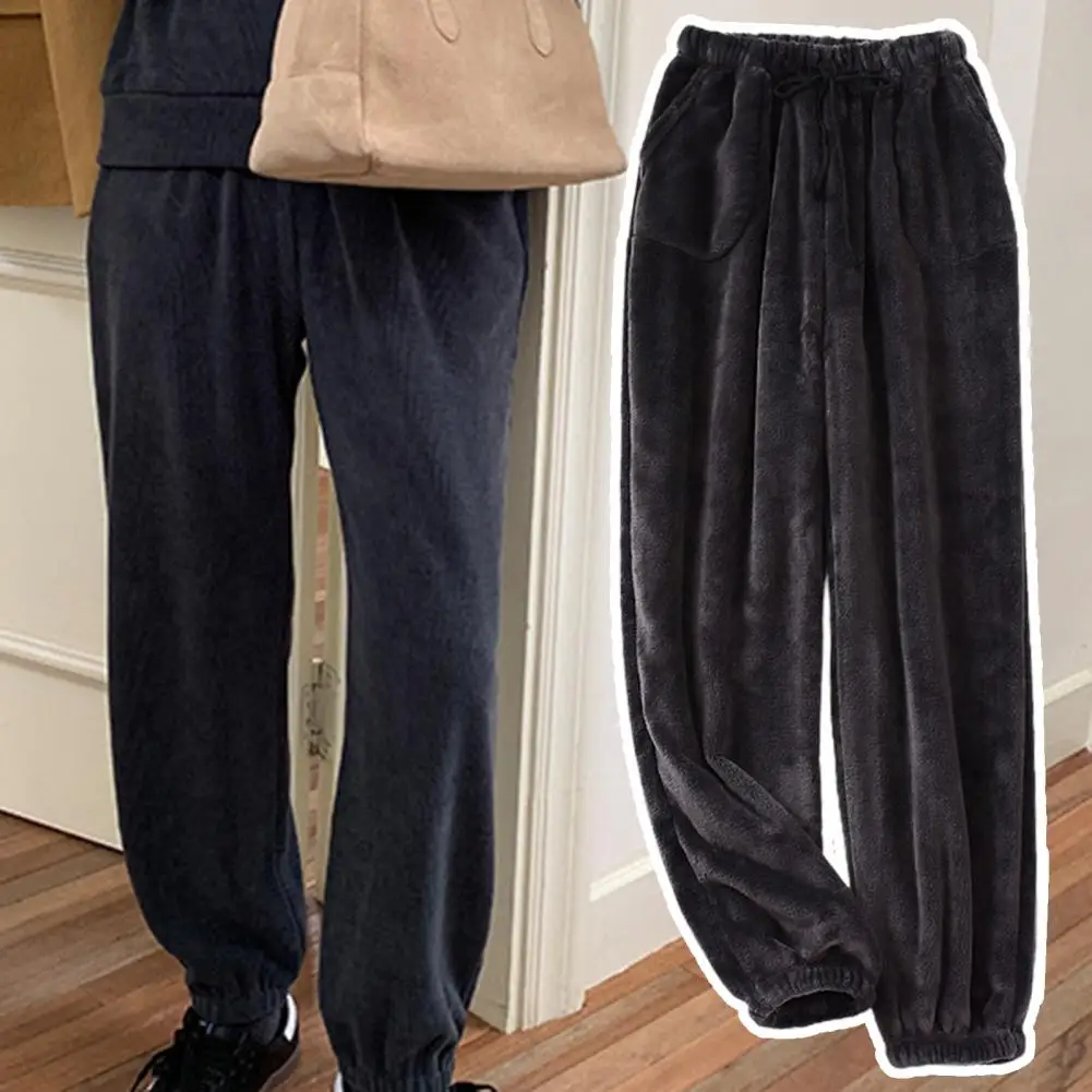 

Men Pajama Trousers Soft Stretchy Waist Men Pajama Trousers Ankle-banded Loose Men Pajama Pants Straight Homewear Clothes