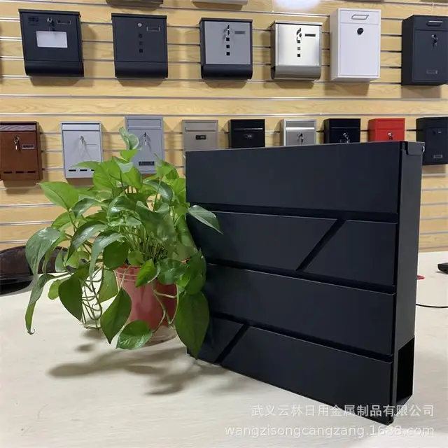 37X33X11Cm Fém Modern Postafiók Egyedi Kínai Lakossági Postbox Szenzor Falra Szerelt - Image 4