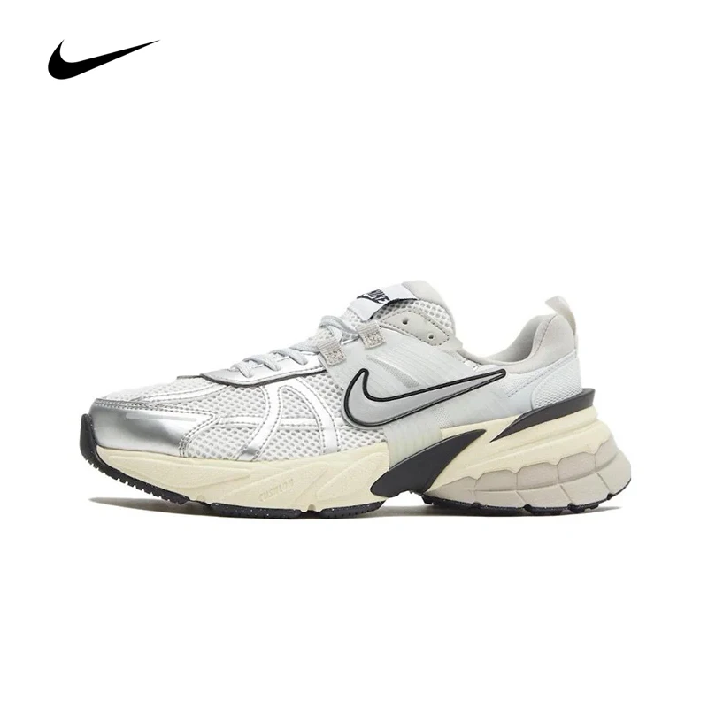 Originale Nike V2K Run Runtekk 'Summit White Metallic Silver' Scarpe Da Corsa Da Uomo E Da Donna Sneakers Unisex Traspiranti Fd0736-100