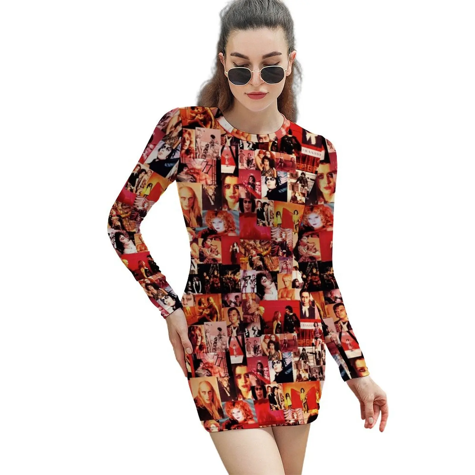 

Oh, Rocky! Long-Sleeved Sheath Dress womens dress summer dress woman 2024 trendy wedding dresses for woman