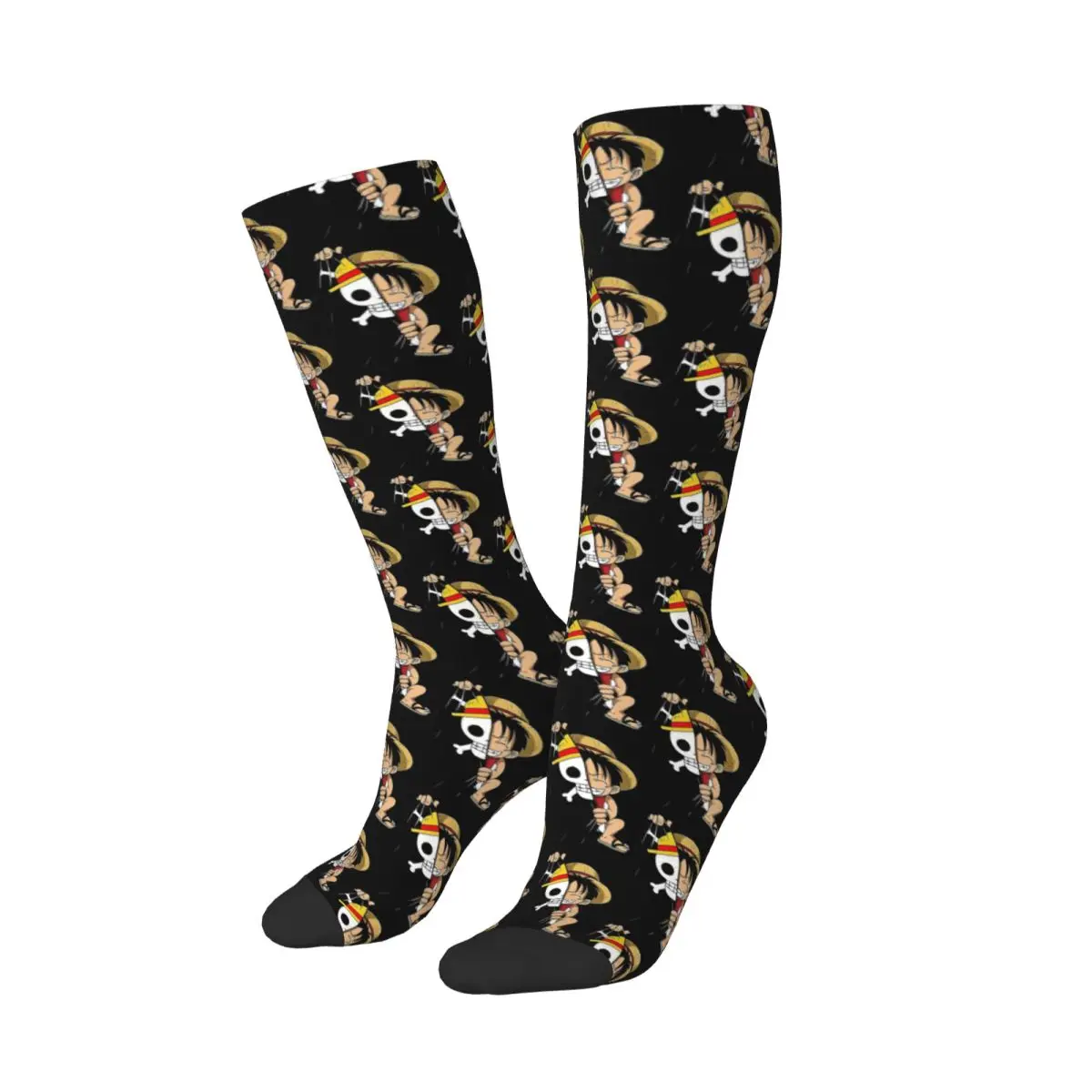 

One Piece Luffy Socks Sports 3D Print Boy Girls Mid-calf In tube socks