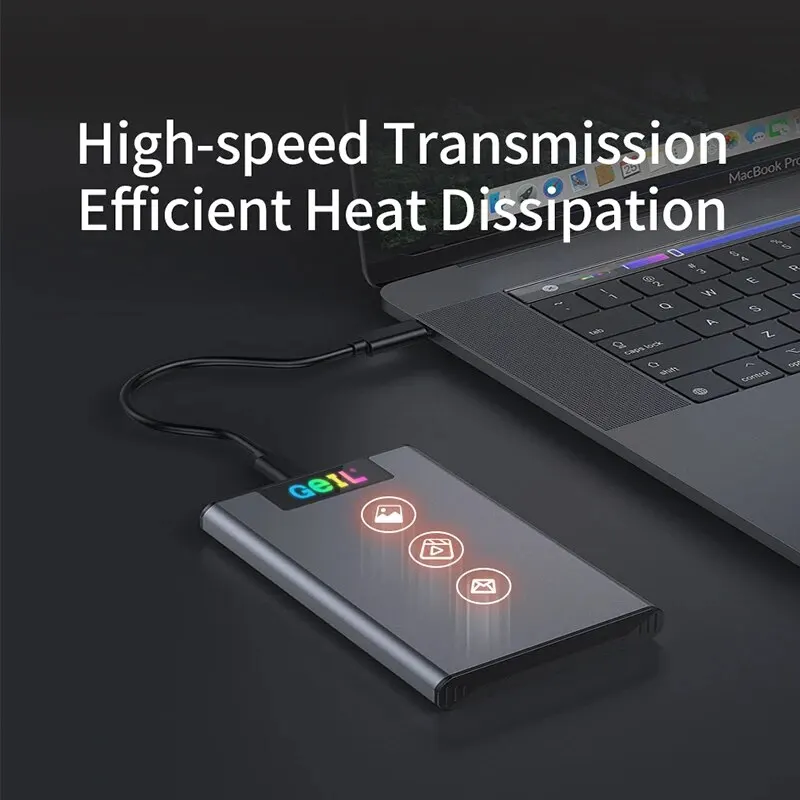 GeIL ܺ USB 3.2 Gen 1 ̽, 2.5 ġ SATA SSD ̽ Ŭ, 6Gbps CŸ + USB HD 丮 ڽ Ͽ콺,   6G-U2