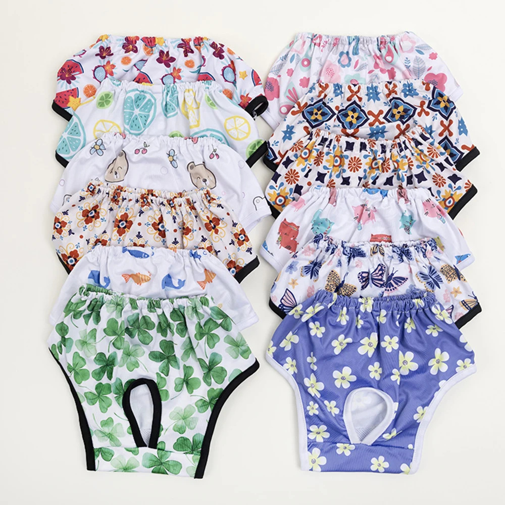 Dog Diapers Female Dog Pants Breathable Dog Heat Pants Pet Menstrual Pant Female Diapers Physiological Period Panties Puppy Underwear