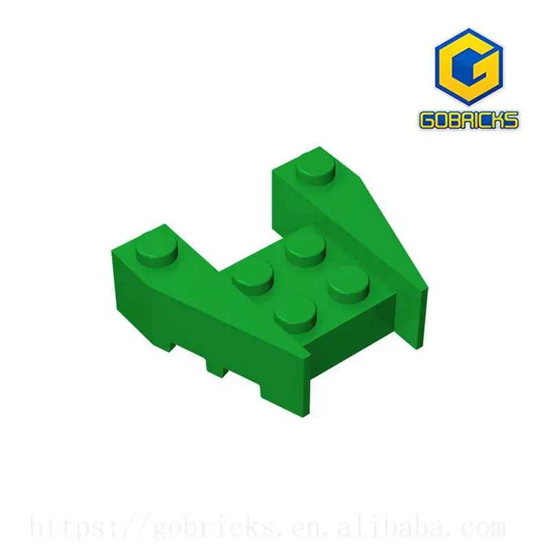 

Gobricks GDS-947 Wedge 3 x 4 with Stud Notches compatible with lego 50373 DIY Educational Building Blocks Technical