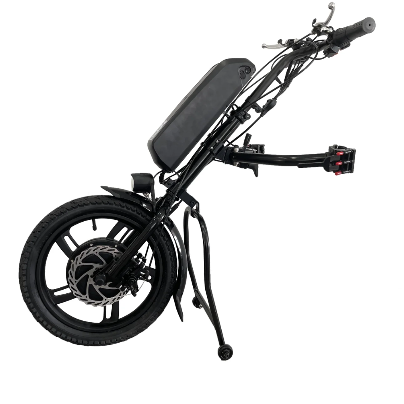 16 Inch Wheelchair Attachment 36V 250W/350W/500W Electric Handcycle Tractor Conversion Kits with 10.4/13.2/14/17.5 AH Battery