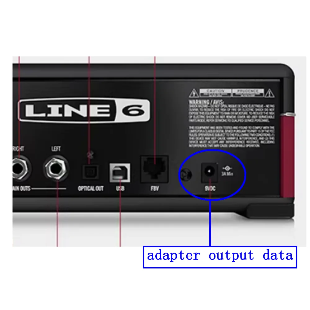 AC DC 전원 공급 장치 9V 3A 27W LINE6 POD HD500X HD300 HD400 HD HD500 BEAN DC-3G 어댑터 충전기 (EU/US/UK/AU 케이블 포함)