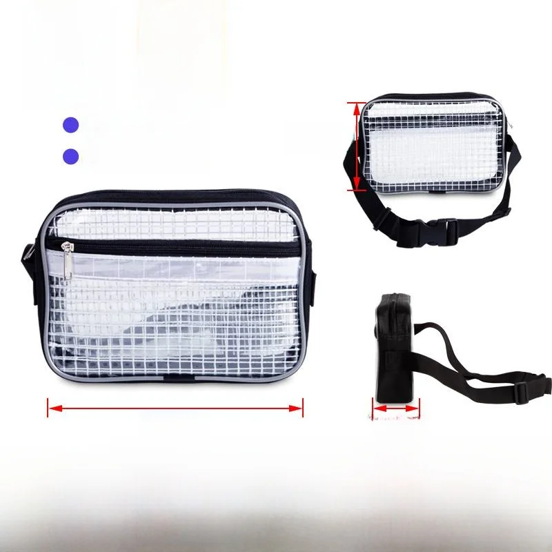 Black waist bag 8 inches 25*16*6cm