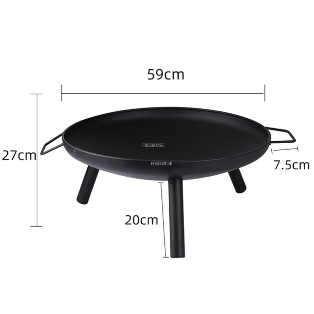 Otthoni Fűtési Kályha Beltéri Faszén Tűz Gödrök Kültéri Grill Állvány Füst Nélküli Máglya Modern Minimalista Brazier Kemping - Image 6