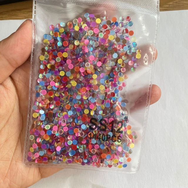 Flat Back Rhinestones Crafts  Flat Back Crystal Rhinestones - 1440pcs Mix  Size - Aliexpress