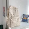 Girls College Backpack with Pendant Students Bookbag Large Capacity School Backpack Computer Backpack Aesthetic Backpack 3