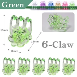 Multi-Pack 6-Color Plant Support Clips for Garden and Climbing Vines (Green)