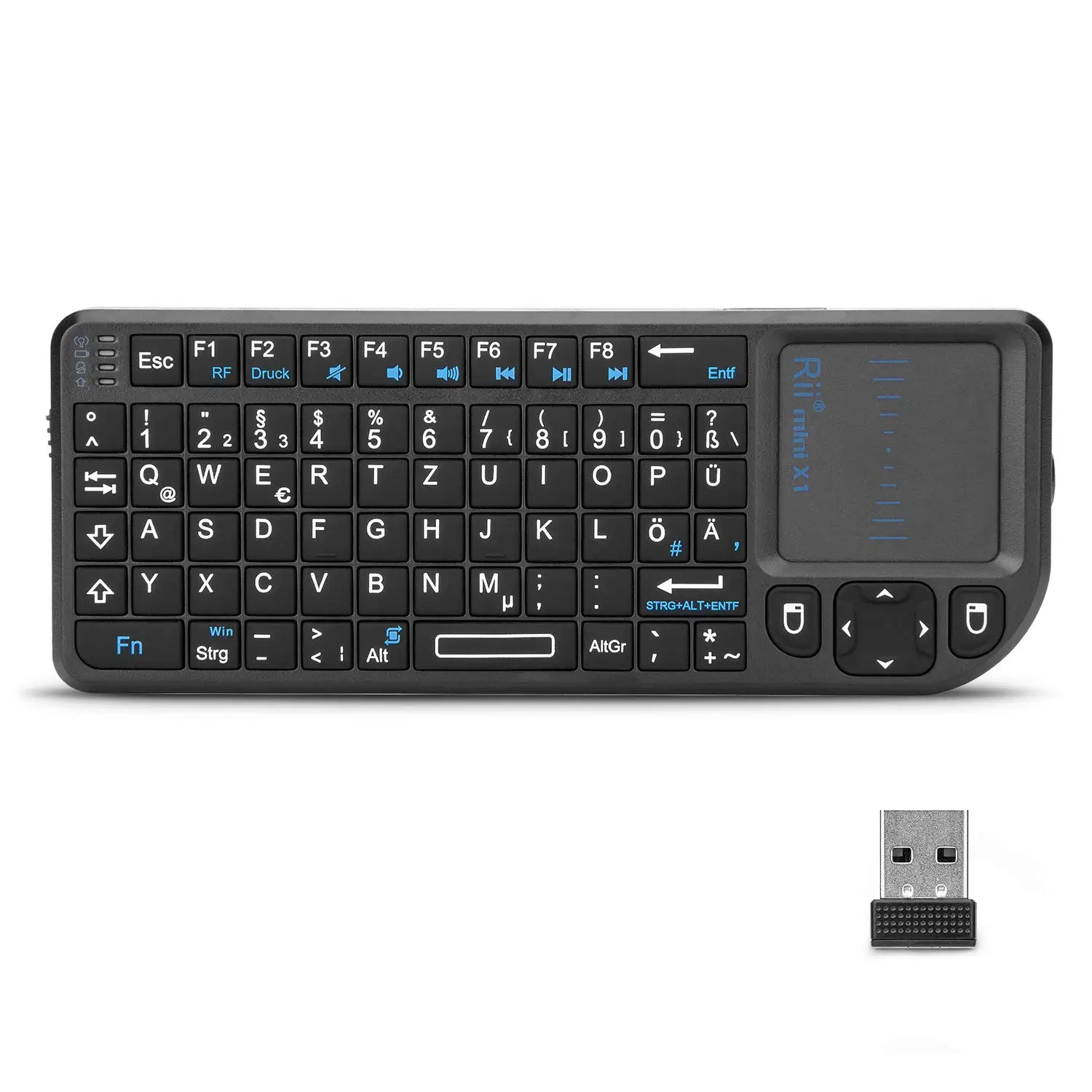 Enhanced Wireless Mini Keyboard with Multi-Language Keypad and Touchpad