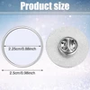 10pcs Sublimation Blank Pins DIY Button Badge Sublimation Sliver Blank Base Pins with Butterfly Pin for DIY Craft Making 2
