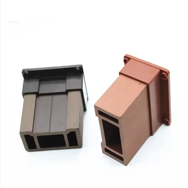 

5pcs Outdoor wood-plastic handrail outer connector, plastic wood guardrail, plastic ABS material accessory, 90 * 40 connector