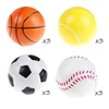 12pcs Children Sponge bounce Ball Sports  Anti Stress Ball Educational Toys For Kids Outdoor Sports  Decompression Release Ball 5