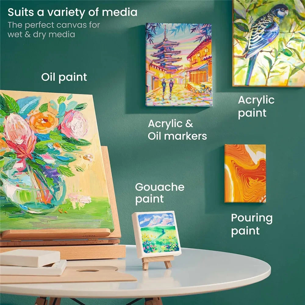 Custom Painting Canvas Painting Canvas Painting Canvas Board 6PCS/SET Canvas Boards for Painting
