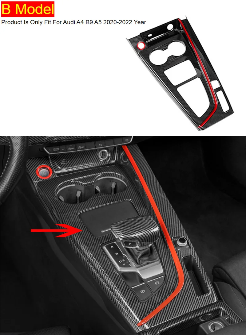 Cadre Tableau De Bord Fibre De Carbone Pour Audi A4 B9 8W (2016-2024) – Stylé Et Facile à Poser
