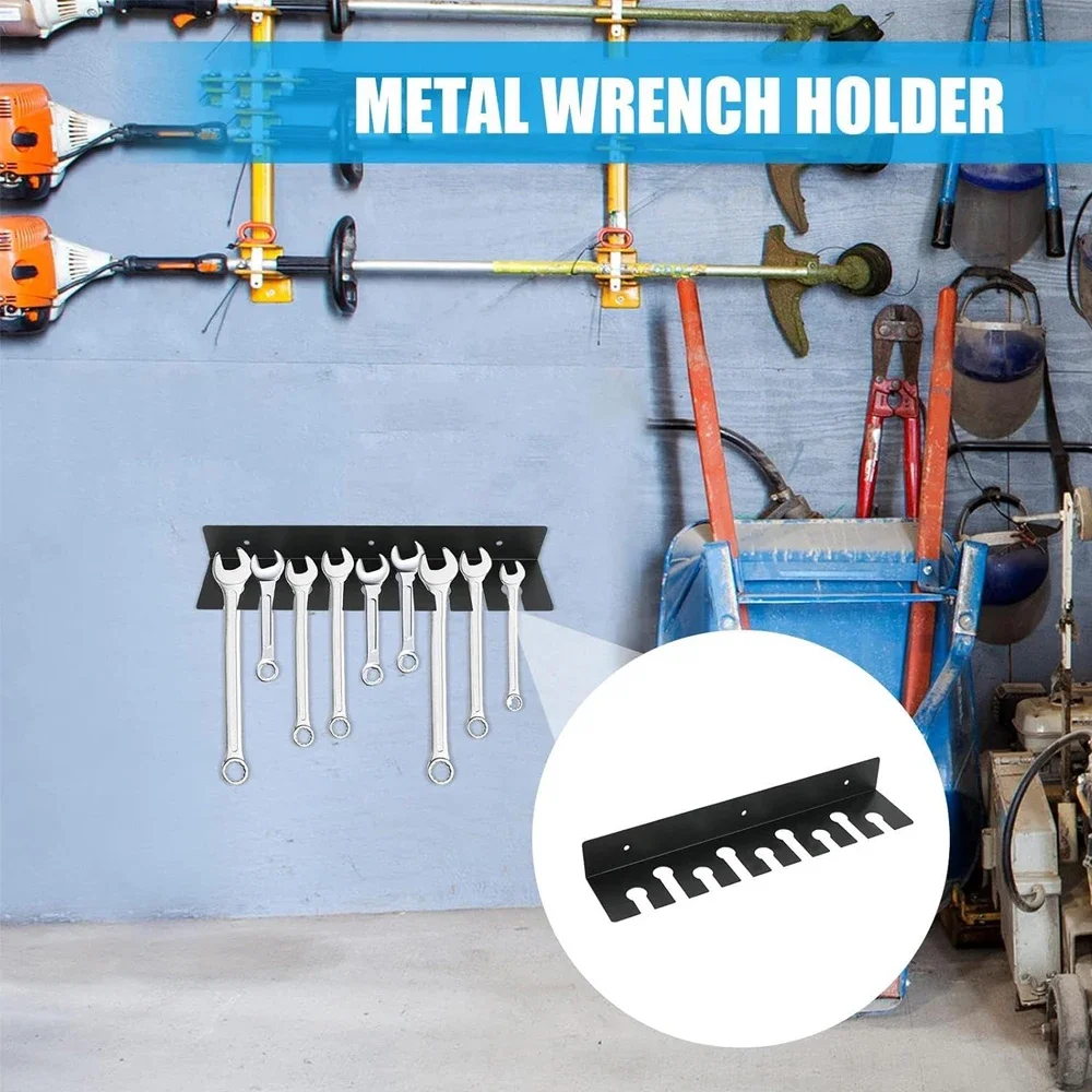 Wrench Storage Metal Rack Wall Mounted Pliers Screwdrivers Metal Holder Hand Tools Storage Rack Tool Organizer Shelf