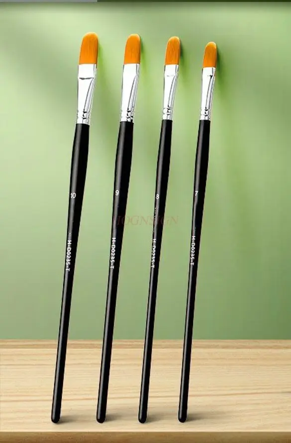4pcs 수채화 수채화 컬러 펜, 미술 학생 전용 긴 막대 브러시, 그림 재료 브러시 세트, 수채화 브러시