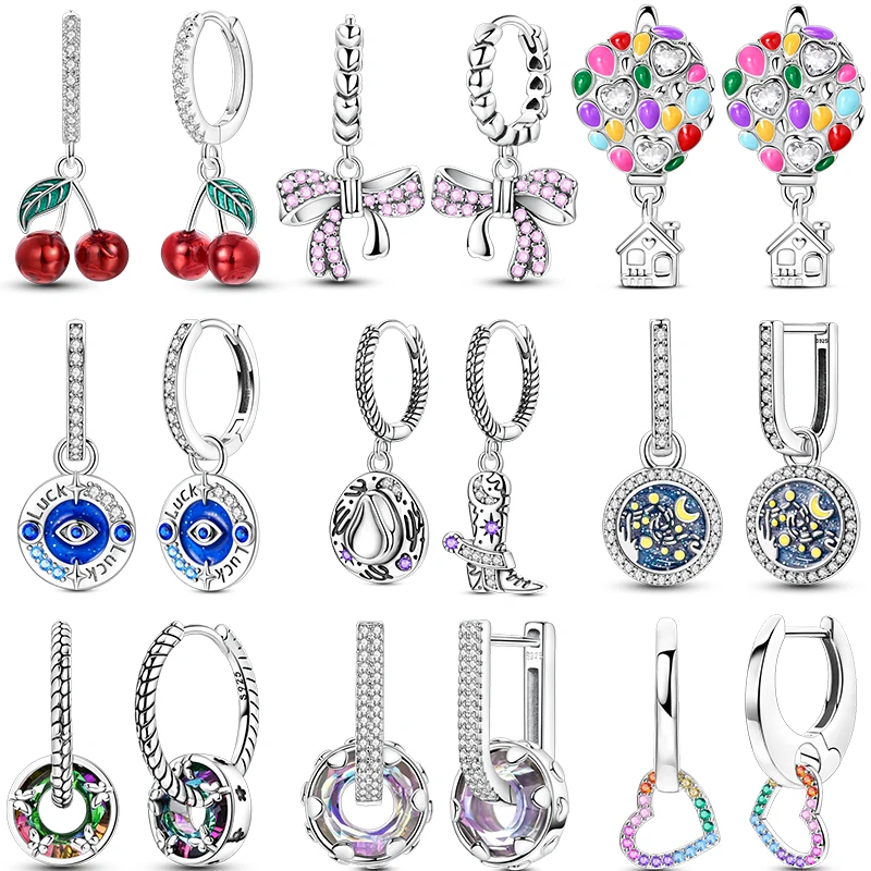 S7a5677c9f28e48f09620083b6c2d734cb Blue Eyes Hoop Earrings New 925 Sterling Silver Sweet Cherry Earring Wedding Engagement For Girlfriend Wife Birthday Gift Mallzona