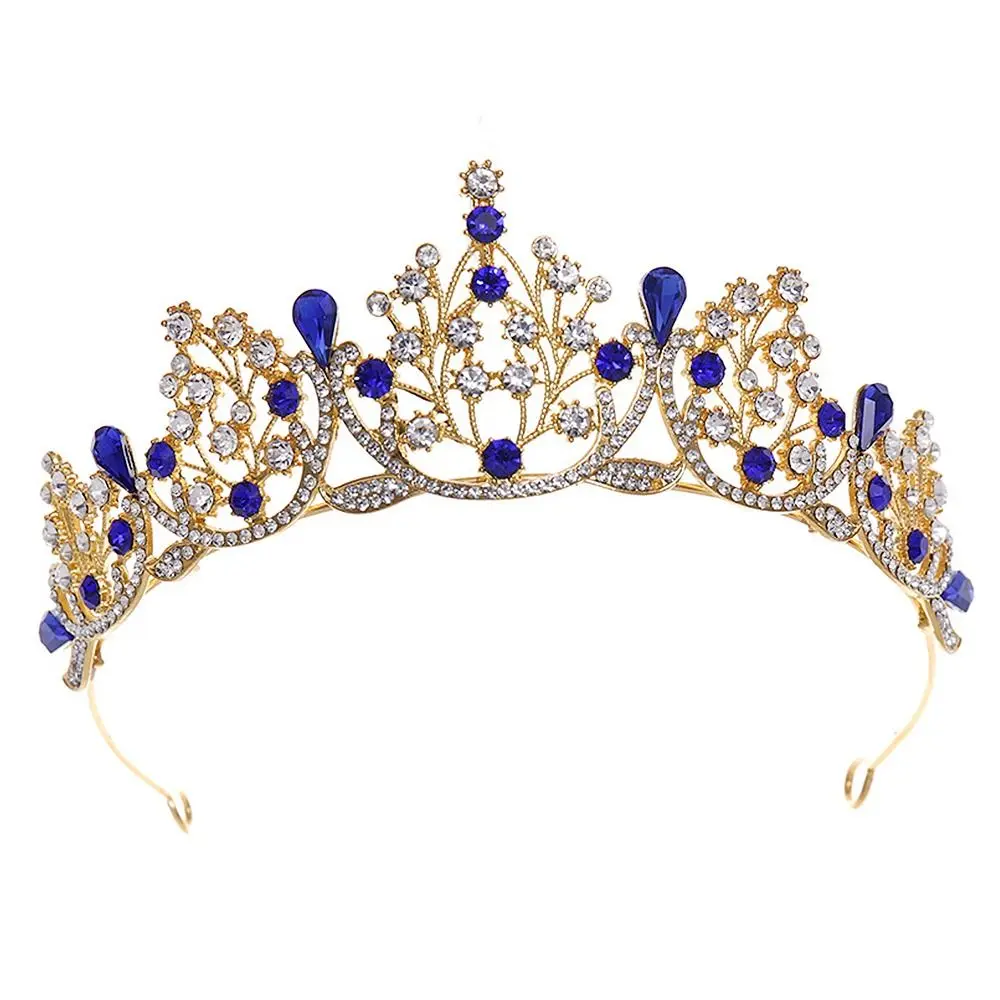 Hair Accessories Princess Crystal Tiaras and Crowns Headband Kid Girls Bridal Prom Crown Wedding Party Jewelry