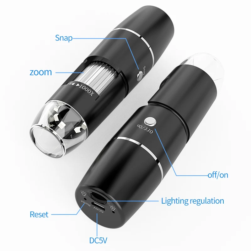 Wireless Digital Microscope 50X-1000X Magnification Mini Handheld Endoscope Inspection Camera with 8 LED For iPhone Android 3