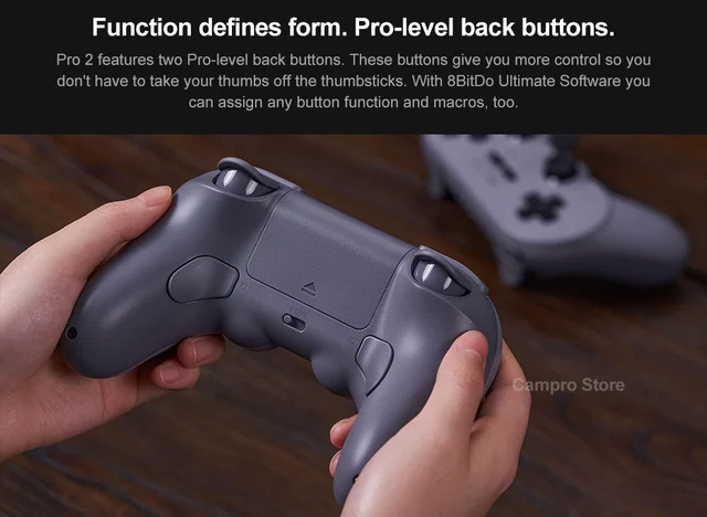 8bitdo-pro 2 bluetoothワイヤレスコントローラー,ホール効果