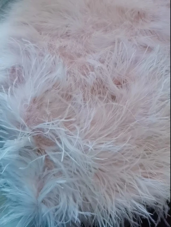 Echte Straußenfederjacke, warme Winter-Herbst-Damenbekleidung, flauschiger Partymantel – Detail 12