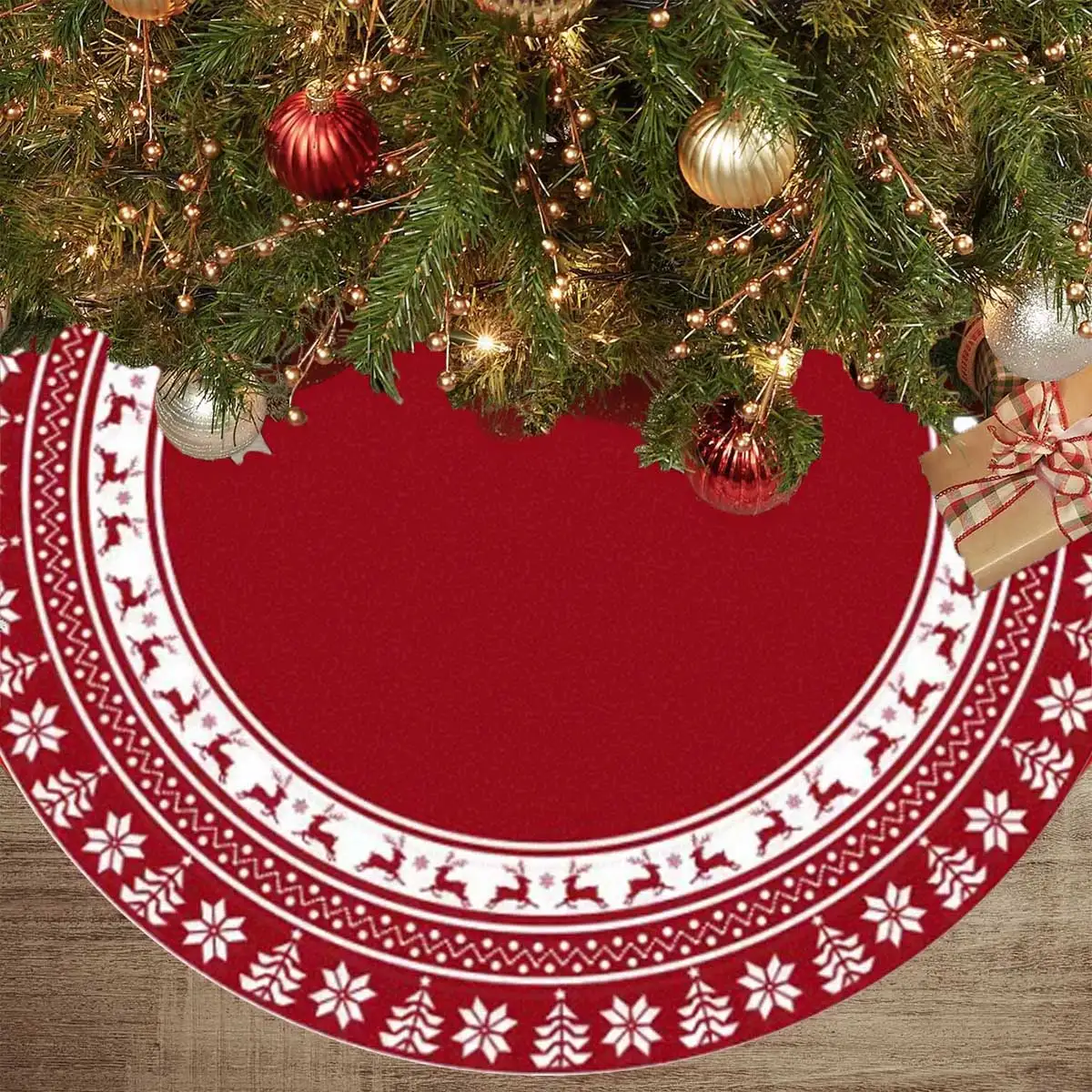 1pc Christmas Tree Skirt 36/48/60 Inches