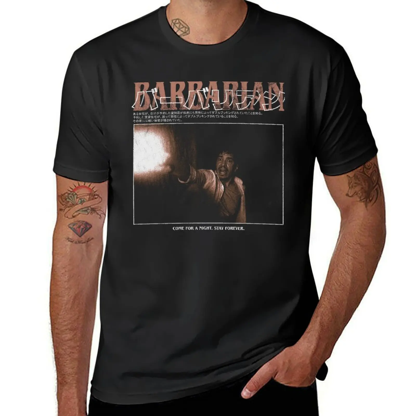 

BARBARIAN T-shirt sports fans tops mens big and tall t shirts