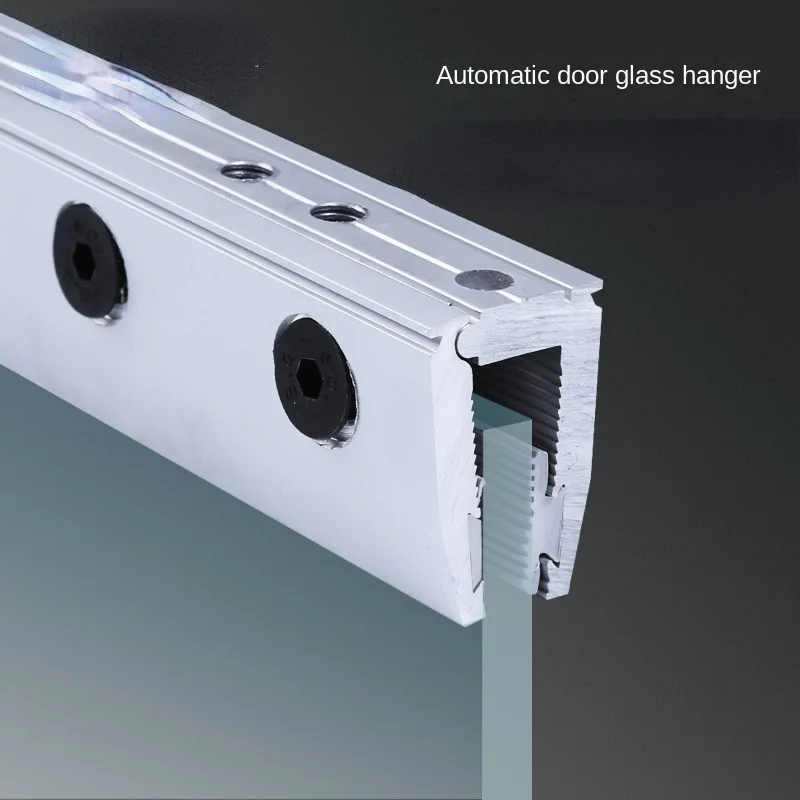 

Automatic door clamp frameless aluminum alloy perforated door clamp 20CM