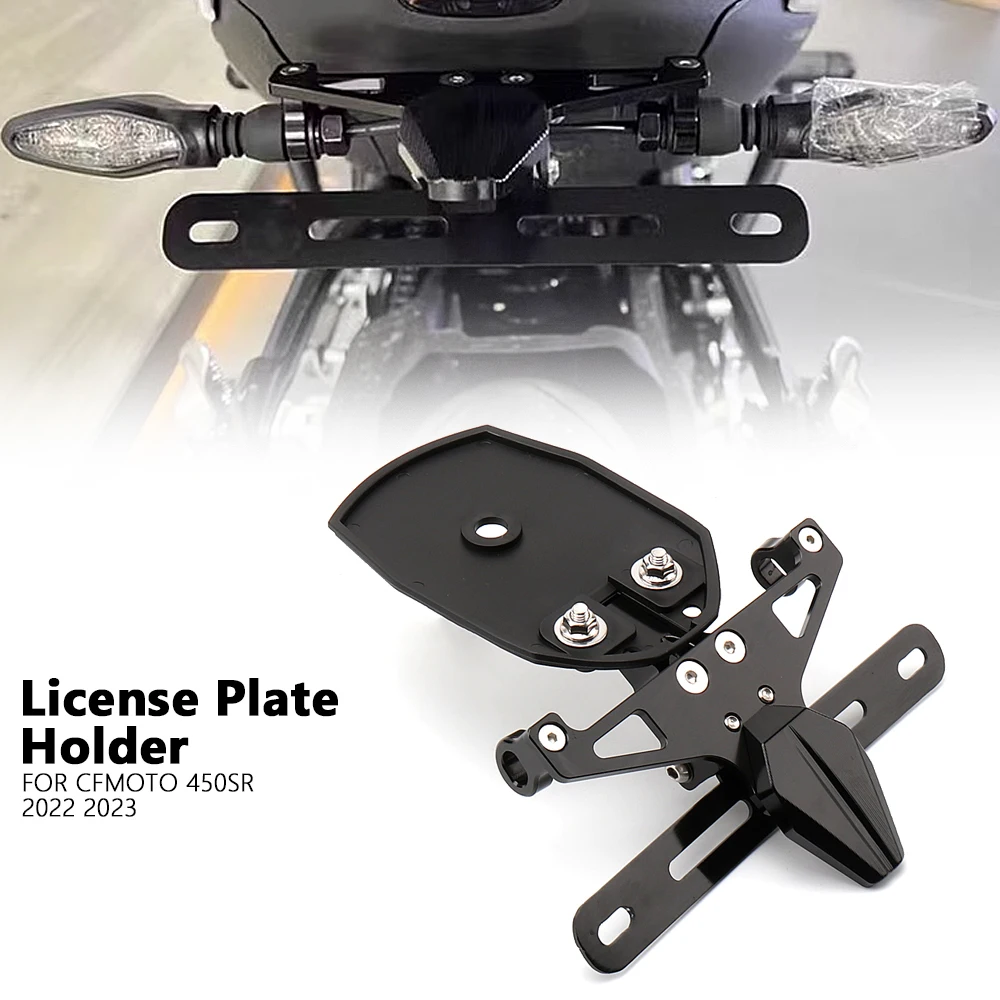 

For CFMOTO 450 SR 450SR 2022 2023 New Motorcycle Black Tail Tidy License Plate Holder Eliminator Registration Frame Bracket