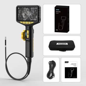 AUTOOL SVB305 720 HD Automotive Industrial Endoscope with 6pcs Lights Car Repair Endoscope Inspection Camera for IMG & Video