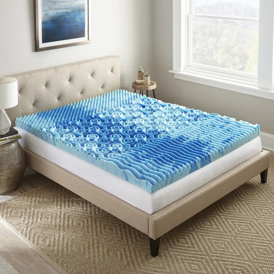 Cooling Gel Memory Foam Mattress Topper Queen