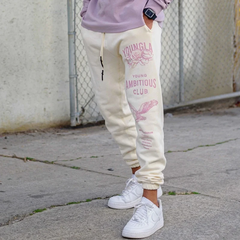 

Men's sweatpants American style Fashion brand clothing Spring Autumn New Sports Casual Pants Gym Running Training Jogging Pants