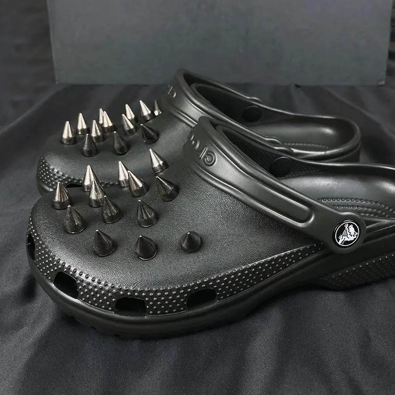 Diy Punk Croc Charms Metal Rivet Shoe Charms For Sandals Designers New  Fashion Clogs Buckle Decorations Hip Hop Shoe Accessories - Temu