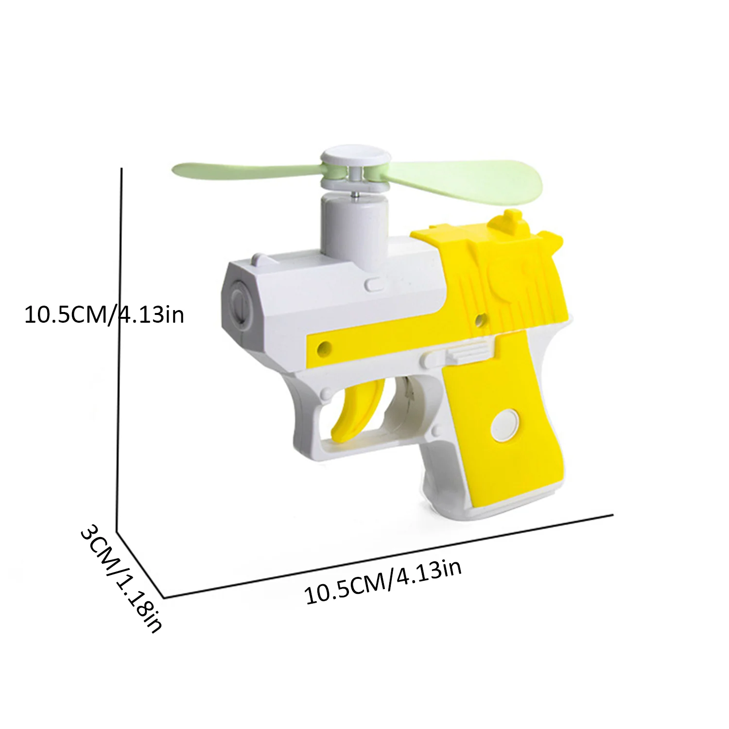 Fun decompression small fan carrot gun, mini creative manual portable handheld fan toy, decompression toy gun 2
