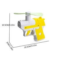Fun decompression small fan carrot gun, mini creative manual portable handheld fan toy, decompression toy gun 2