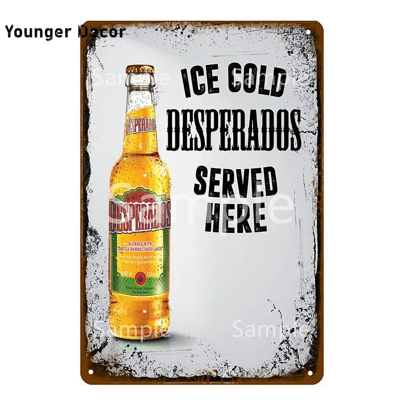 Metal Wall Sign Beer Poster For Bar Pub Man Cave