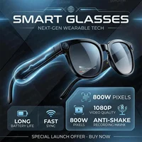 Smart AI Glasses 1080P HD Camera Video Recorder Bluetooth 5.4 Wireless Audio Headphones IP65 Waterproof Sport Men Women Eyewear