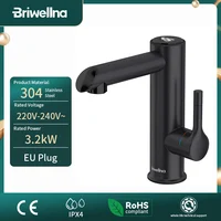 Briwellna robinet de chauffage électrique en acier inoxydable robinet de chauffage pour salle de bains 220V robinet d'eau chaude Mini chauffe-eau coulant 1