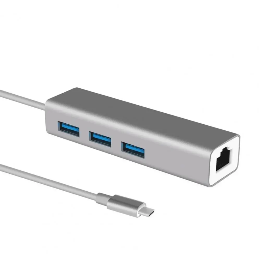 

Usb C Hub with Gigabit Ethernet High-speed Usb C Hub Rj45 Gigabit Ethernet Adapter Fast Data Transfer for Mac for Windows