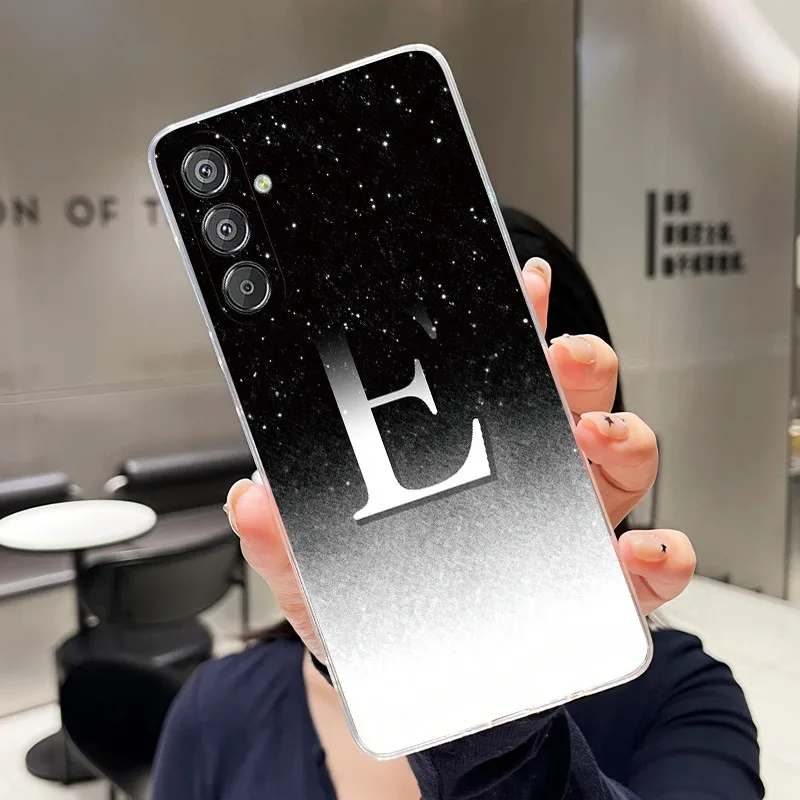 Luxury Elegant Letter Clear Soft Silicone Phone Case