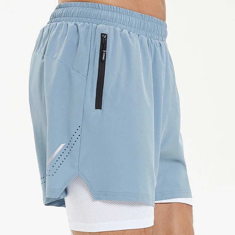 Men's Running Shorts Quick-drying Fitness Black Fitness Shorts Men Sport Workout Training Bodybuilding Short Pants Y32