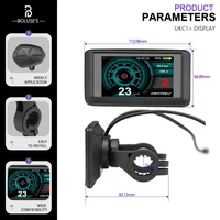 Accessoire pour vélo électrique 36V-72V, écran LCD UKC1/UKC1+ couleur avec protocole UART NO.2 OMD, connecteur SM/étanche 3