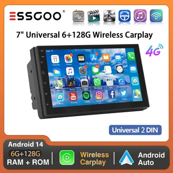 ESSGOO Android 14 6 + 128G Universal 2DIN 7 1